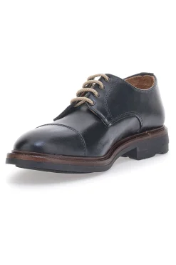 Scarpe Stringate Nere In Pelle Pittarello 6525