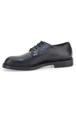 Scarpe stringate nere in vera pelle eleganti Pittarello Plus 1145