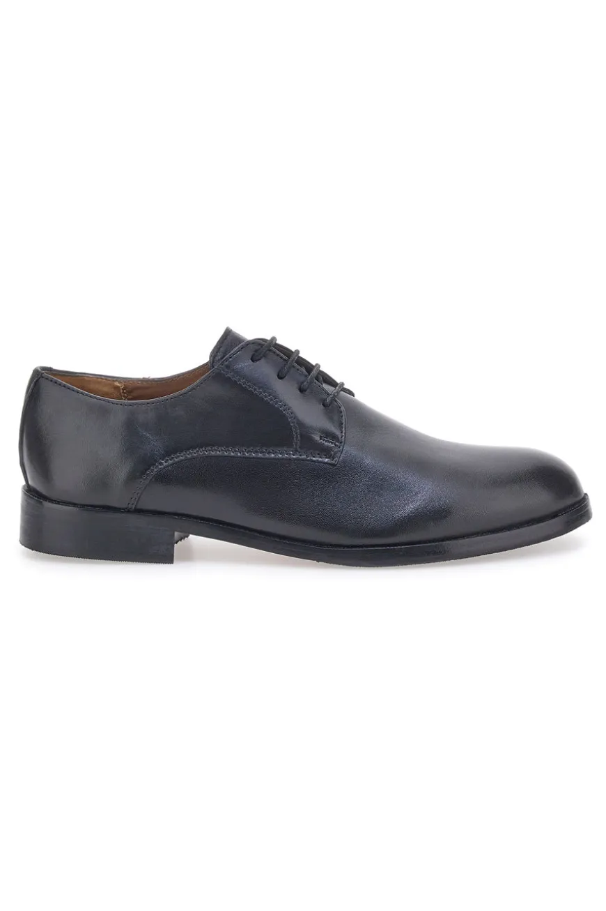 Scarpe Stringate Nere In Vera Pelle Pittarello Class 330