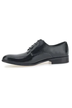 Scarpe Stringate Nere In Vera Pelle Made In Italy Pittarello 38020