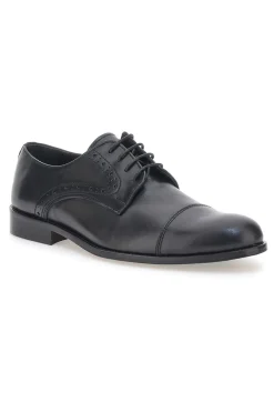 Scarpe Stringate Nere In Vera Pelle Made In Italy Pittarello 7715