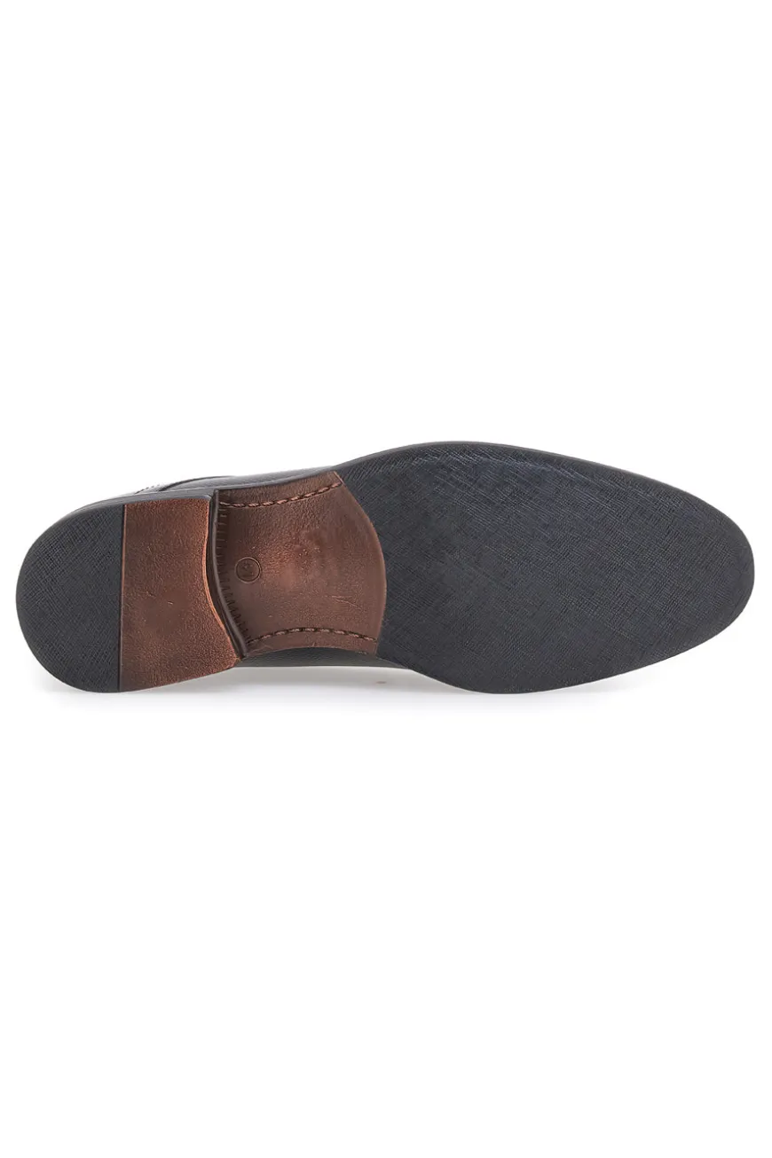 Scarpe Stringate Nere In Vera Pelle Max Dillan 401