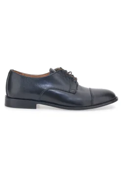 Scarpe Stringate Nere In Vera Pelle Made In Italy Pittarello 403