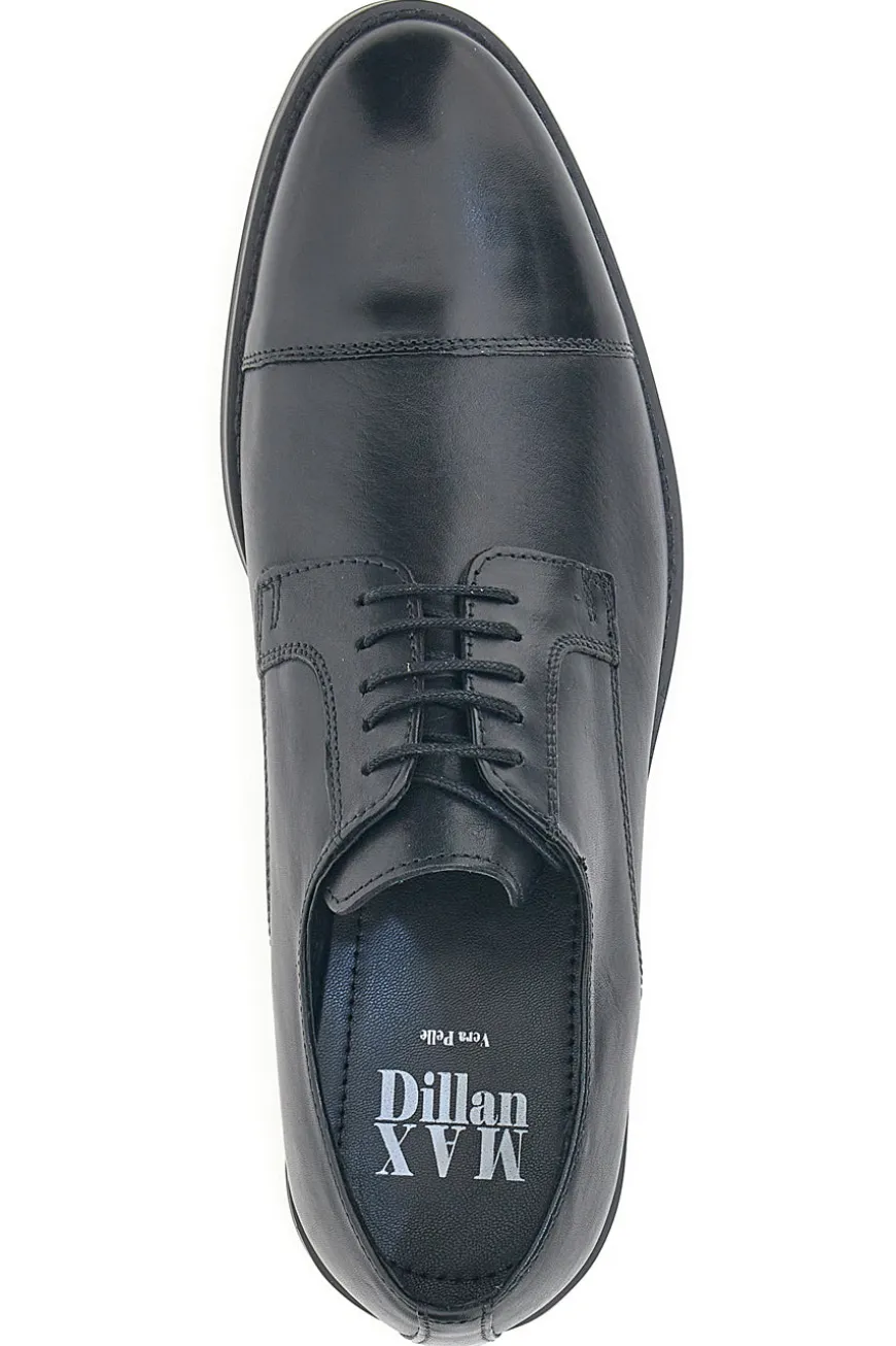 Scarpe Stringate Nere In Vera Pelle Max Dillan 5001