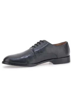 Scarpe Stringate Nere In Vera Pelle Max Dillan 565