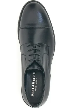 Scarpe Stringate Nere Vera Pelle Pittarello 7705