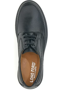 Scarpe Stringate Nere Vera Pelle LONGFORD 2