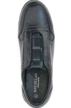 Scarpe Stringate No Laces Max Dillan 859 Nero Vera Pelle