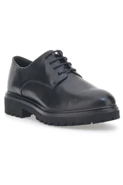 Scarpe Stringate Plocadi 17633 Nere Vera Pelle