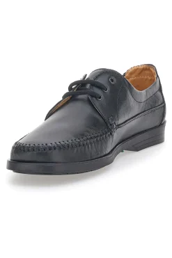 Scarpe Stringate Vera Pelle Nera Sevenoaks 199