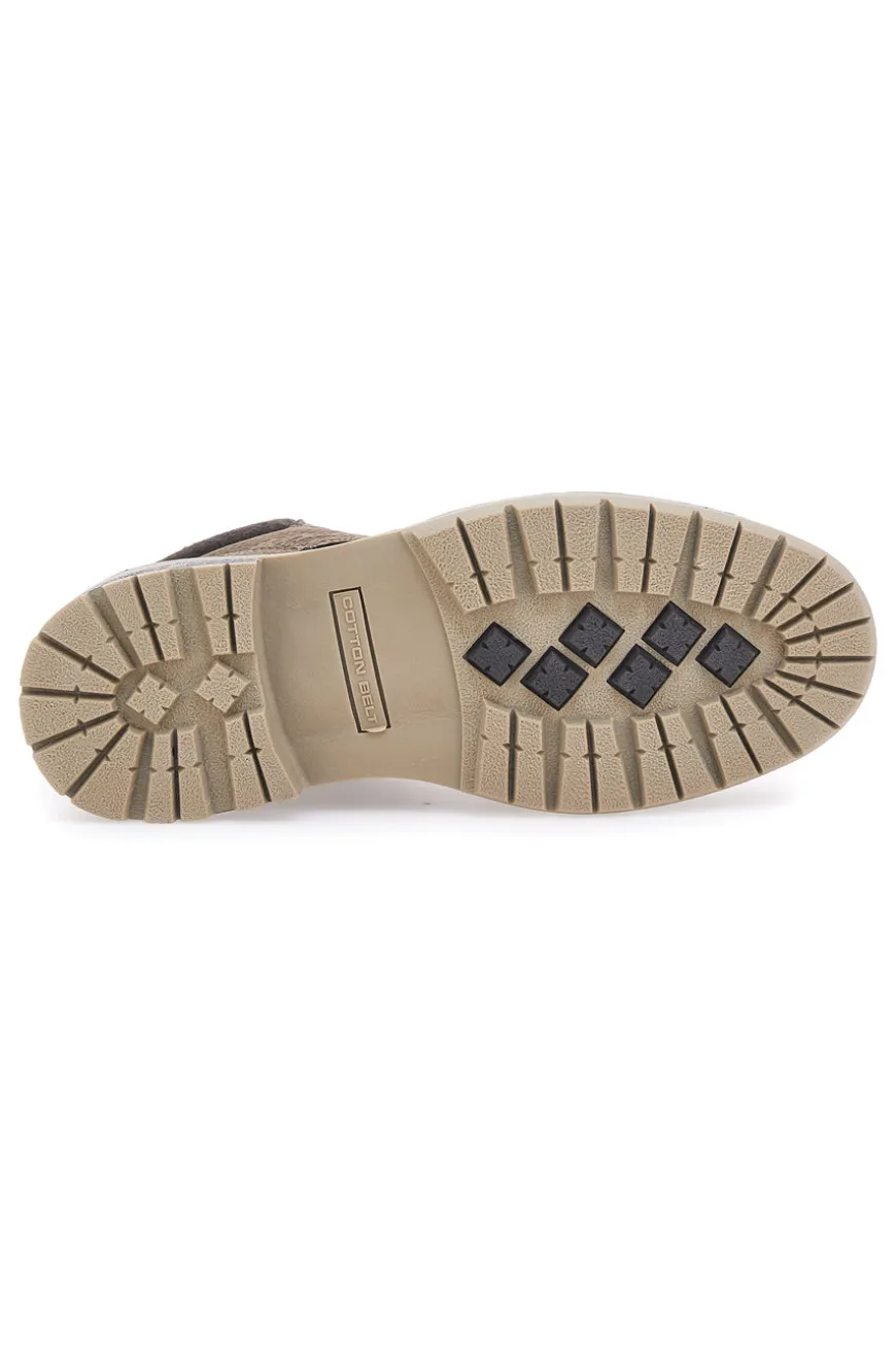 Scarponcino Beige Cotton Belt Berna NBK Tumbled