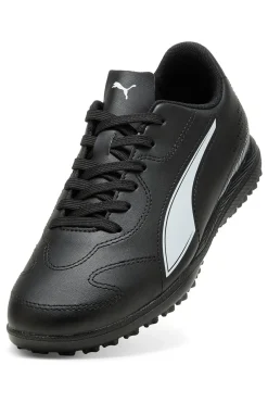 Schwarze Fußballschuhe mit Puma Vitoria II TT Turf-Sohle für Kinder