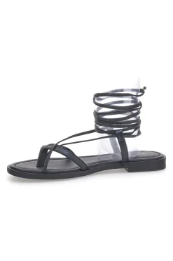Schwarze Gladiator-Sandalen mit Flip-Flops PITTARELLO SUN A6700101