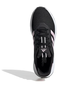 Schwarze Laufschuhe mit rosa Streifen aus atmungsaktivem Mesh Adidas X_PLRPATH
