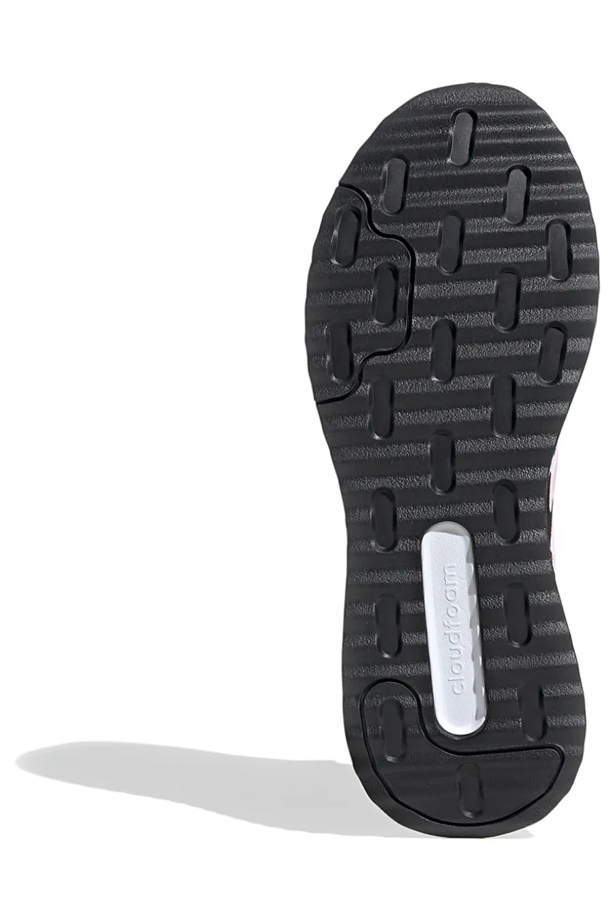 Schwarze Laufschuhe mit rosa Streifen aus atmungsaktivem Mesh Adidas X_PLRPATH