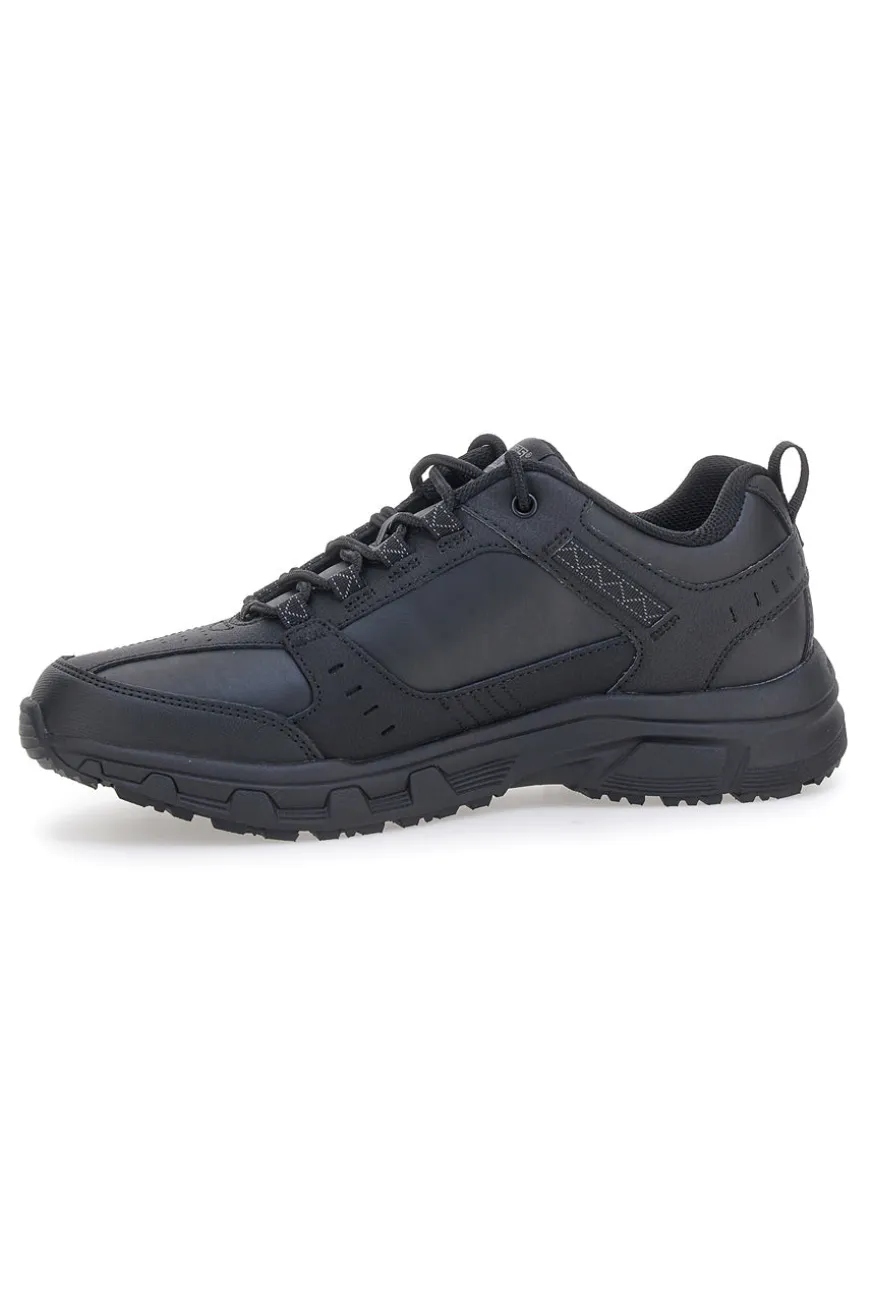 Schwarze Outdoor-Schuhe aus Leder mit Memory Foam Skechers Oak Canyon Redwick