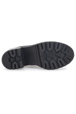 Schwarze Platform-Stiefeletten mit Stoffschaft Bettyflowers 03