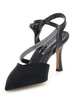 Schwarze Pumps mit Riemchen Pittarello couture 65302