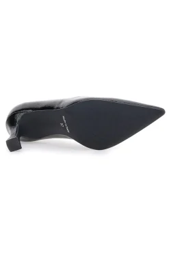 Schwarze Pumps mit spitzer Spitze und Spool-Absatz Pittarello Glam 3476