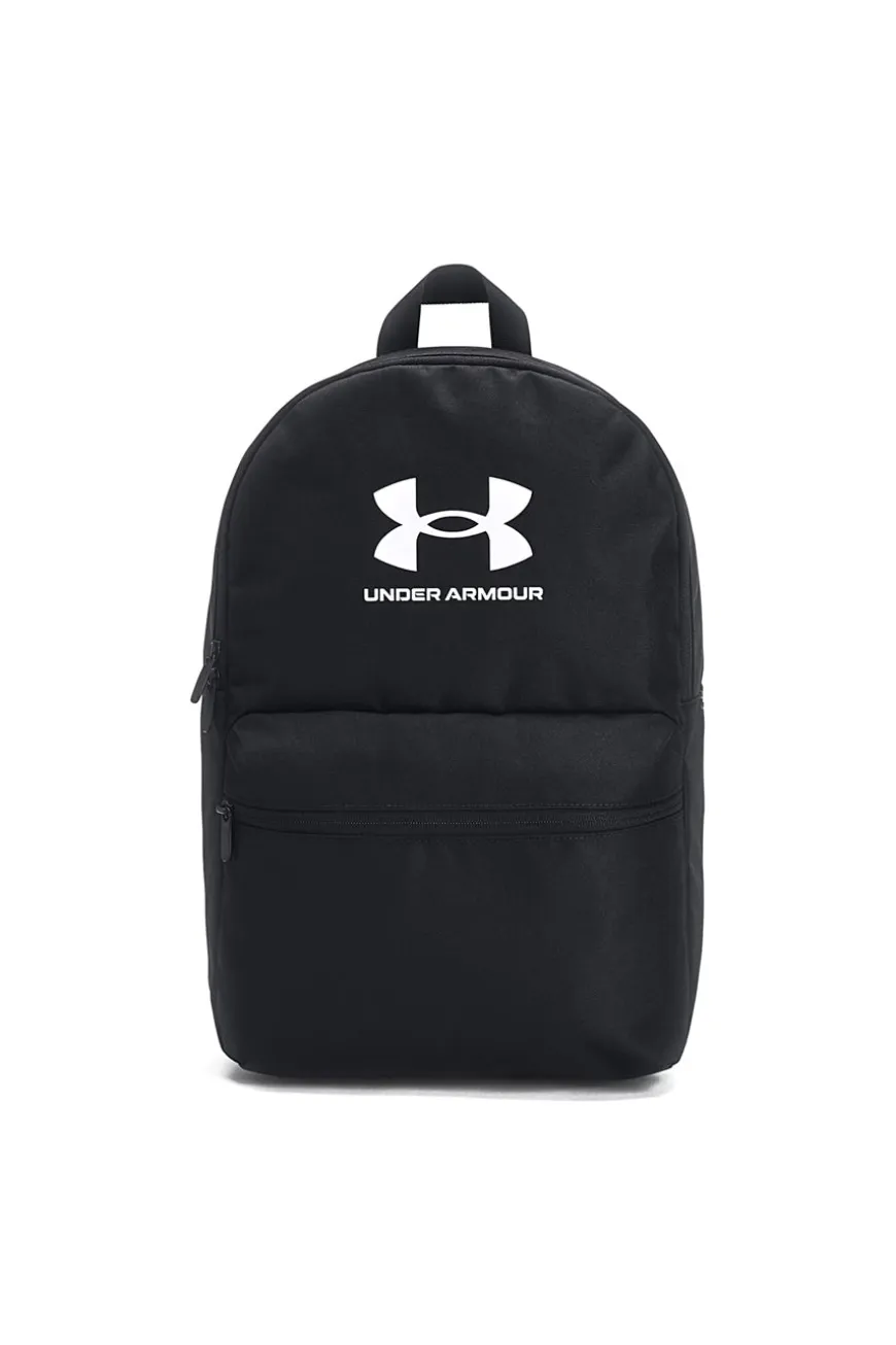 Schwarzer Rucksack mit weißem Under Armour Logo 1380476-002