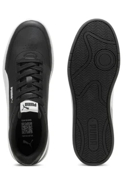 Schwarze Sneaker mit weißem Profil Court Classic Clean Puma
