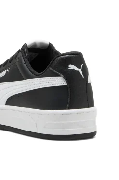 Schwarze Sneaker mit weißem Profil Court Classic Clean Puma