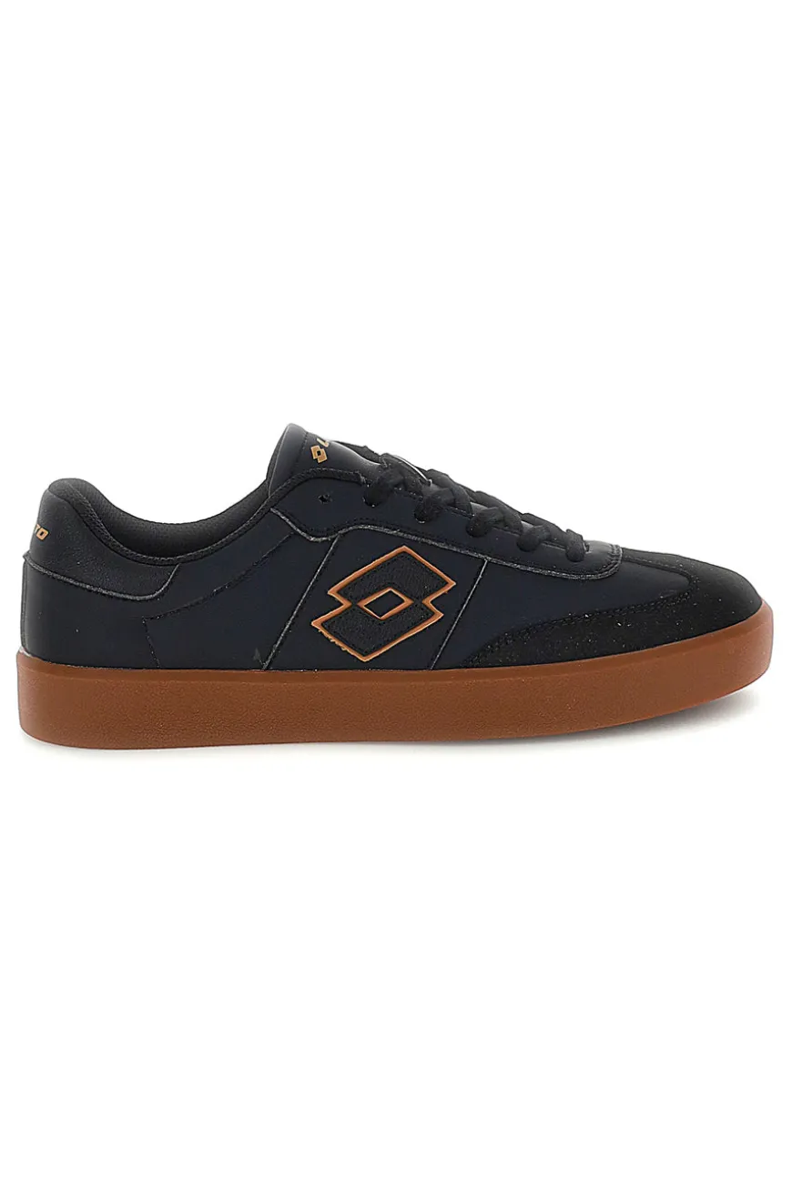 Schwarze Sneakers mit Ledersohle Lotto EQUIPO AMF II LTH