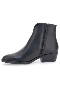 Schwarze spitze Stiefeletten aus echtem Leder PITTARELLO GLAM 4554015