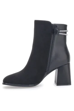 Schwarze Stiefeletten mit Absatz First Lady 361