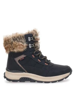 Schwarze Stiefeletten mit warmer Innenausstattung und rutschfester Sohle Relife 24802B08R