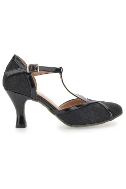 Schwarze Tanzschuhe mit mittlerem Absatz The First Dance 4325