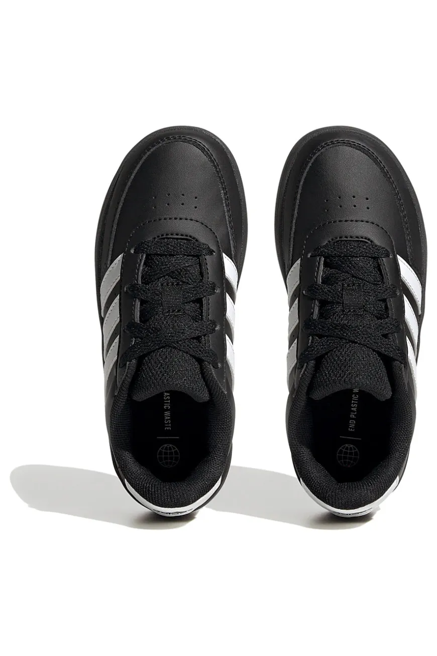 Schwarze Turnschuhe mit weißen Streifen Adidas Breaknet 2.0