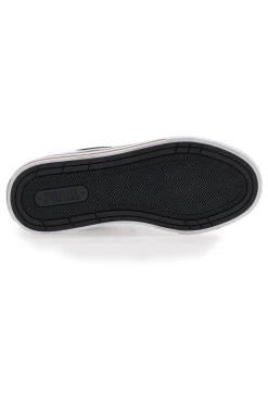Schwarze und weiße Segeltuchsneaker Puma Court Classic Vulc Fs Jr