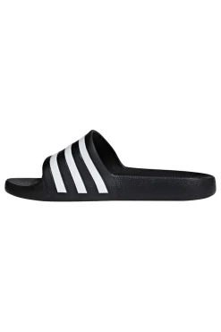 Schwarz-weiße Adidas Adilette Aqua Hausschuhe