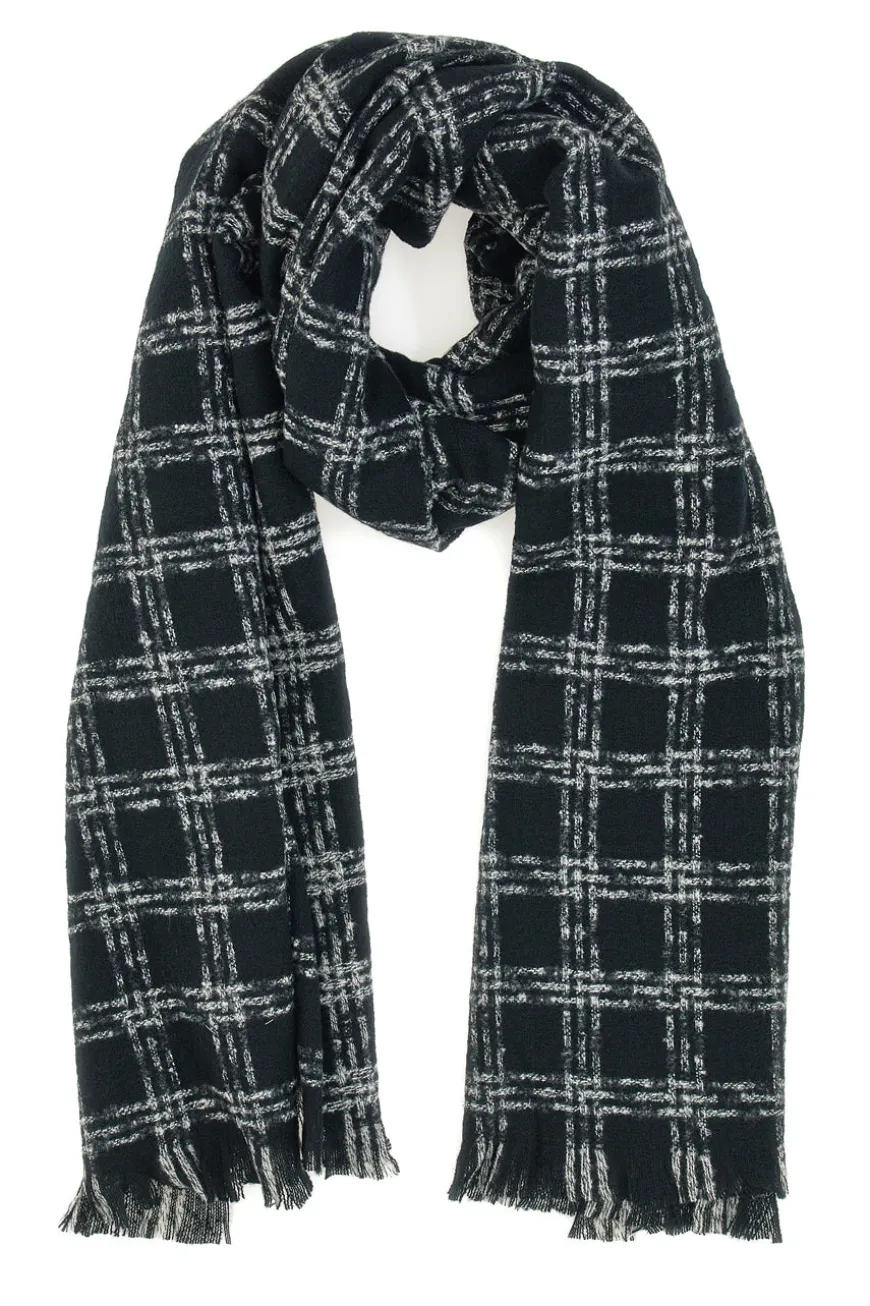 Sciarpa Nera da Donna in Maglia Gianmarco Venturi 62936