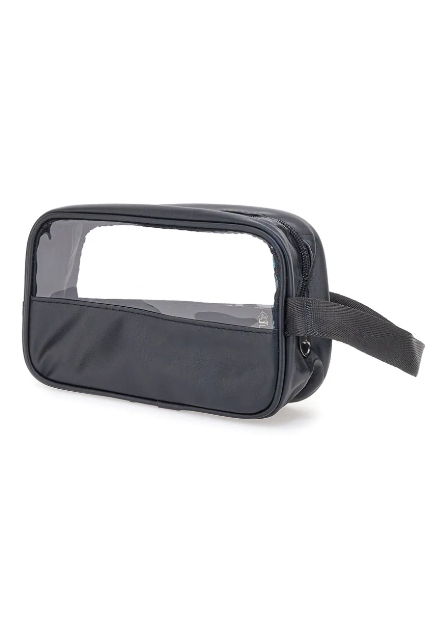 Set beauty nero con inserti trasparenti Coveri BERNA 099