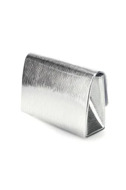 Silberne Clutch-Tasche mit Juwel Schnalle Nbg SERA/3512