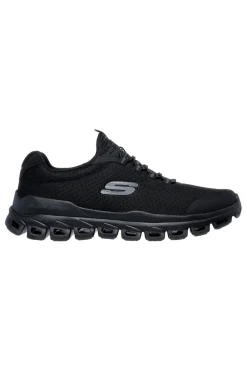 Skechers – GLIDE-STEP SYLO – Vegane Sneakers mit gepolsterter Sohle in Schwarz