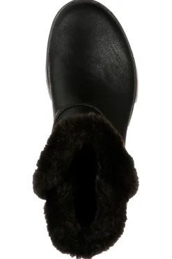 Skechers – On-the-GO – Joy Endeavor – Schwarze Stiefeletten mit Kunstpelzbesatz
