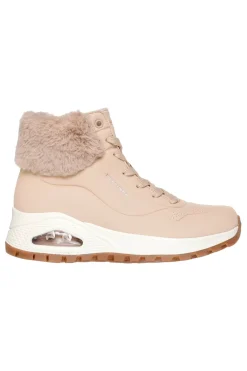 Skechers UNO RUGGED FALL AIR – gefütterte sandfarbene Sneaker mit Air-Sohle