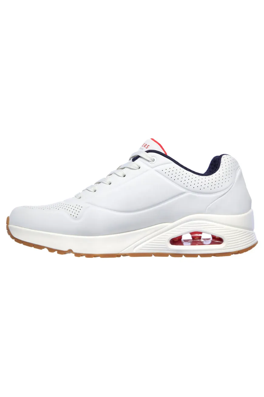 Skechers Uno - Stand On Air Bianche e Blu