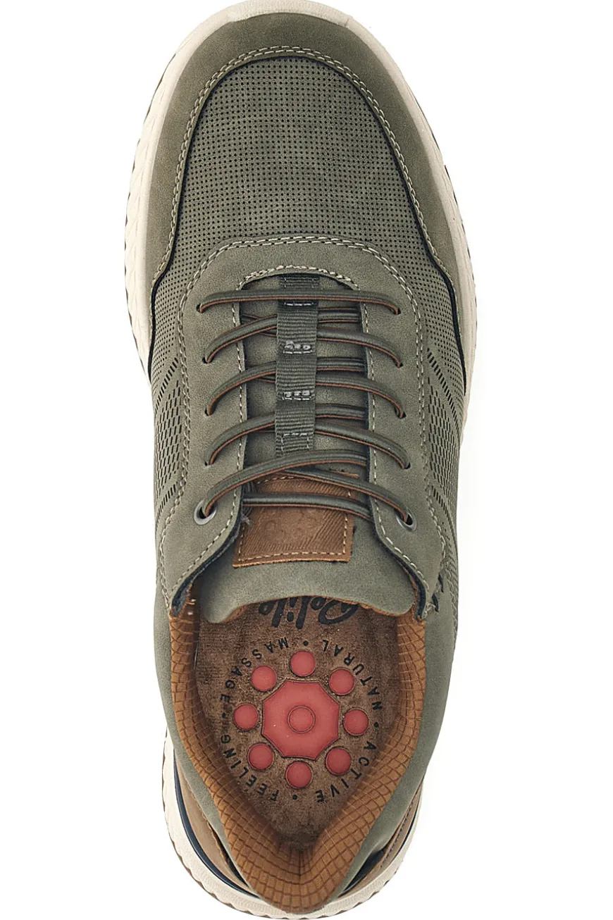 Sneaker da uomo verde con inserti a contrasto Relife 68882572103E