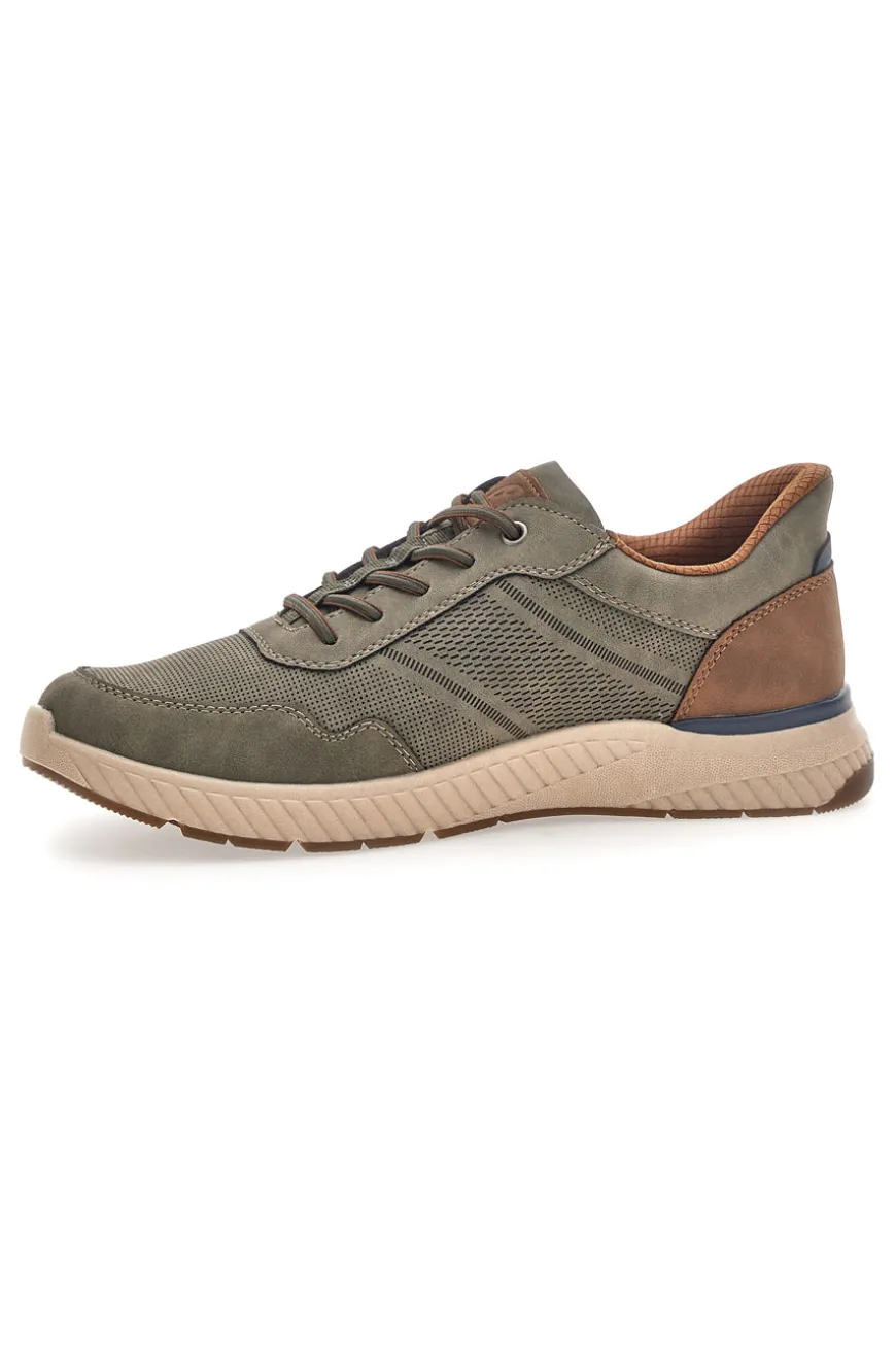 Sneaker da uomo verde con inserti a contrasto Relife 68882572103E