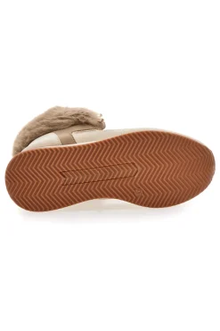 Sneakers alte beige con inserti in eco pelliccia Laura biagiotti 9257