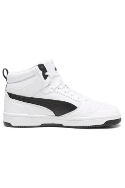Sneakers alte bianche con dettagli neri Rebound V6 Puma