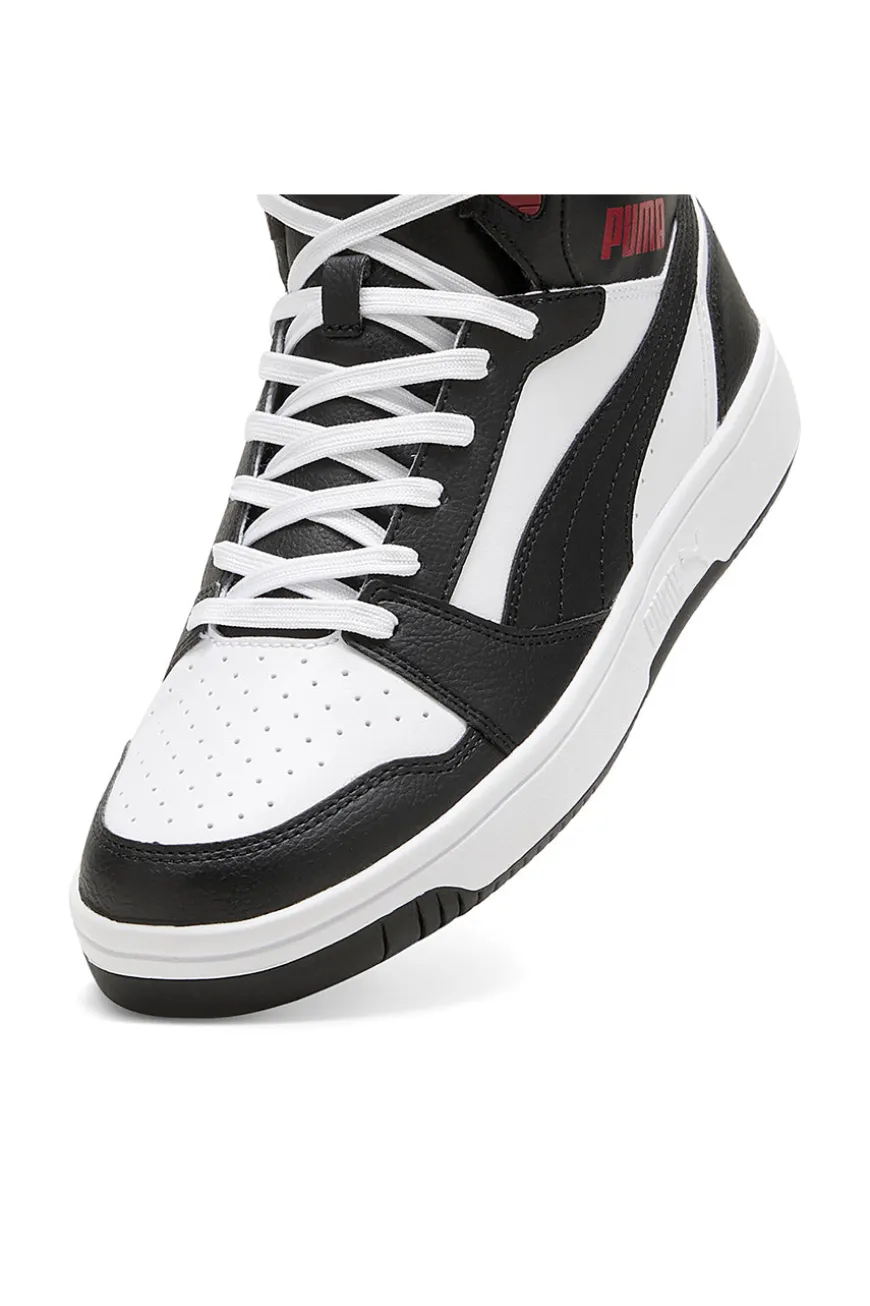 Sneakers Alte Bianche con dettagli neri e rossi Puma Rebound V6 39232624