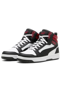 Sneakers Alte Bianche con dettagli neri e rossi Puma Rebound V6 39232624