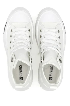 Sneakers Alte Bianche con Platform FREDDY FY7602