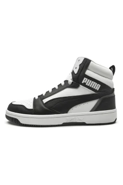 Sneakers alte bianche e nere Puma Rebound V6