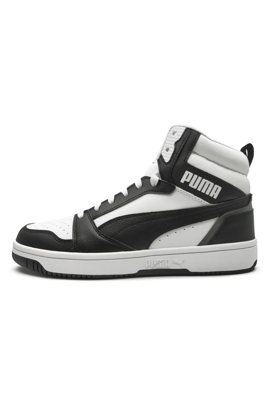Sneakers alte bianche e nere Puma Rebound V6
